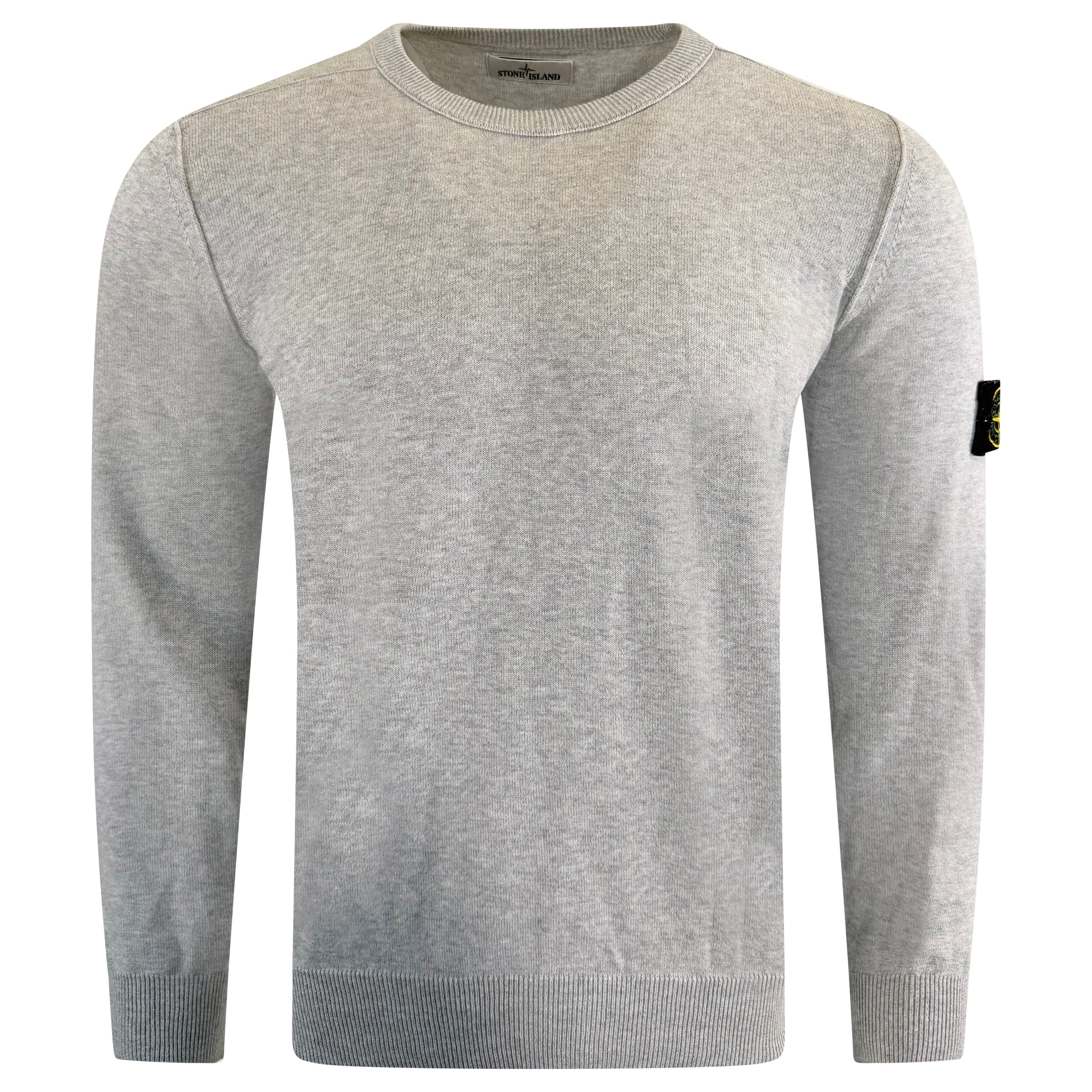 STONE ISLAND BADGE SWEATSHIRT GREY - MEDIUM | PRE OWNED