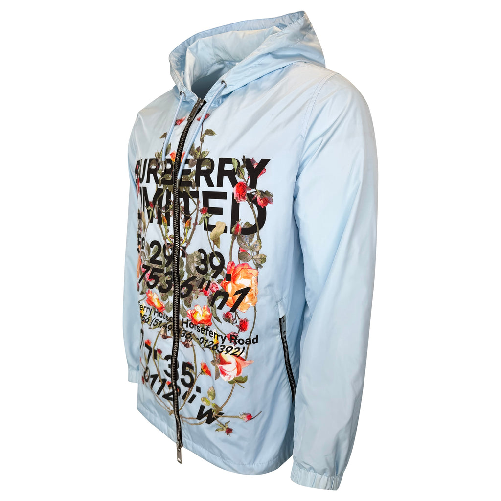 BURBERRY LIGHT BLUE WINDBREAKER - MEDIUM (Fits Large) | PRE OWNED