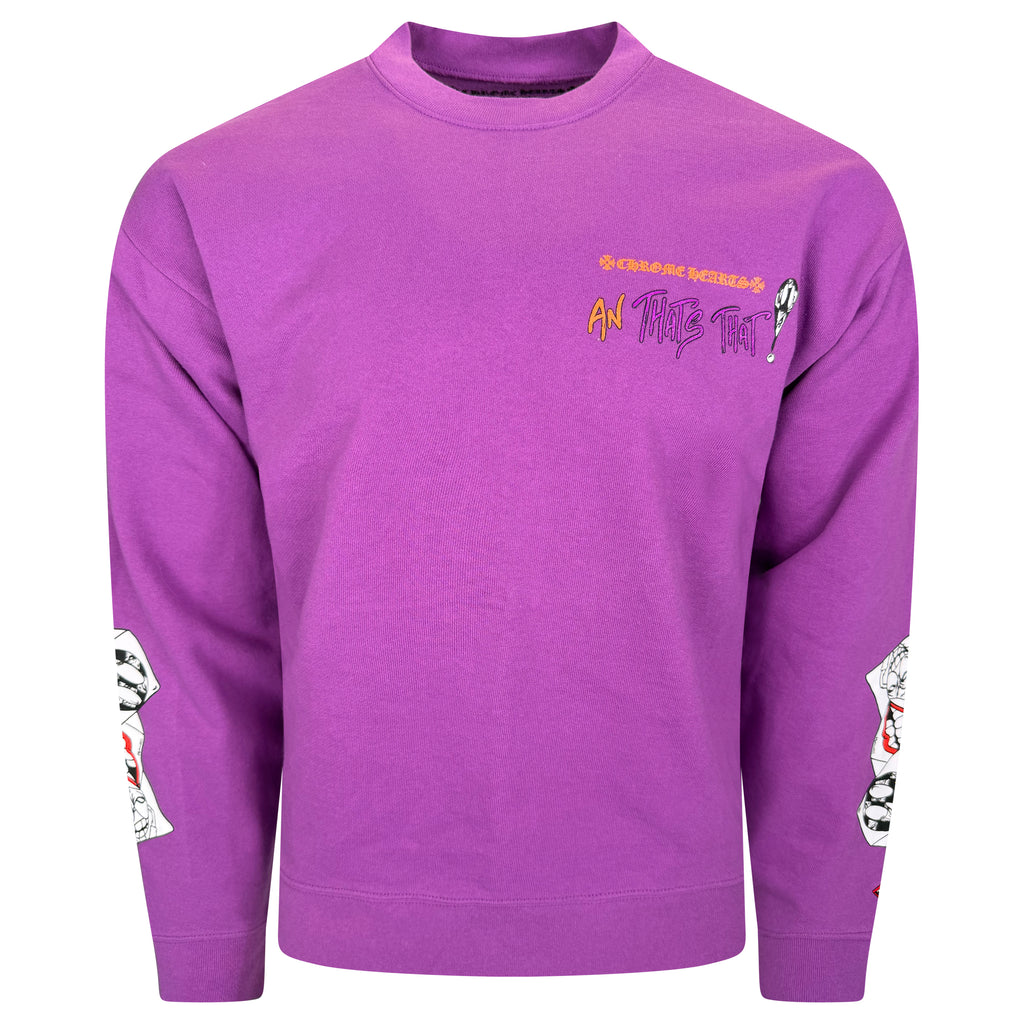CHROME HEARTS MATTY BOY SWEATSHIRT PURPLE - SMALL | NEW