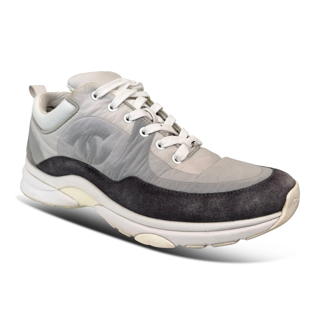 CHANEL TRAINERS GREY / BLUE - UK 5.5 (Fits 6) | PRE OWNED