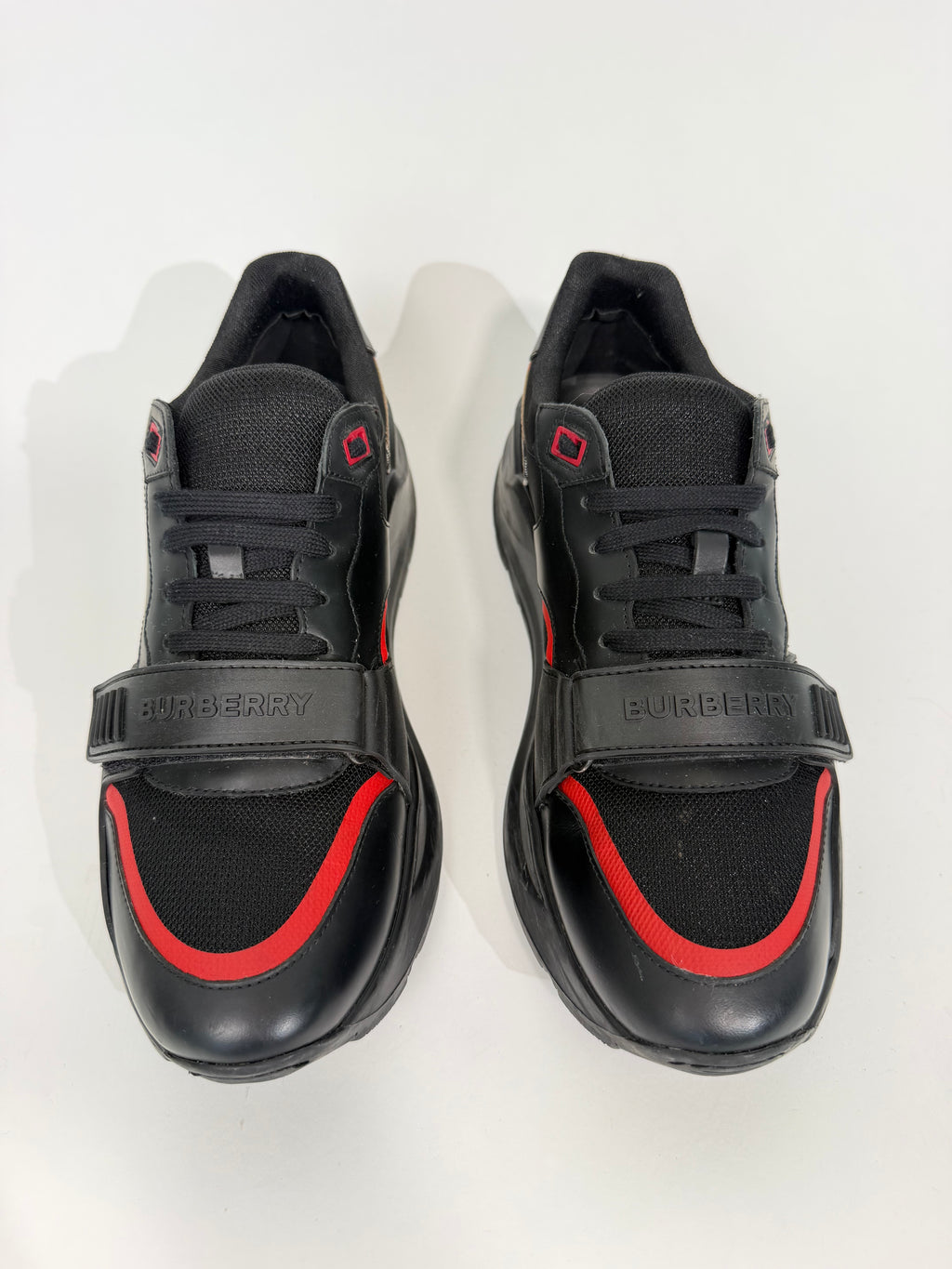 BURBERRY BLACK TRAINER - UK 10 (Fit 11) | PRE OWNED
