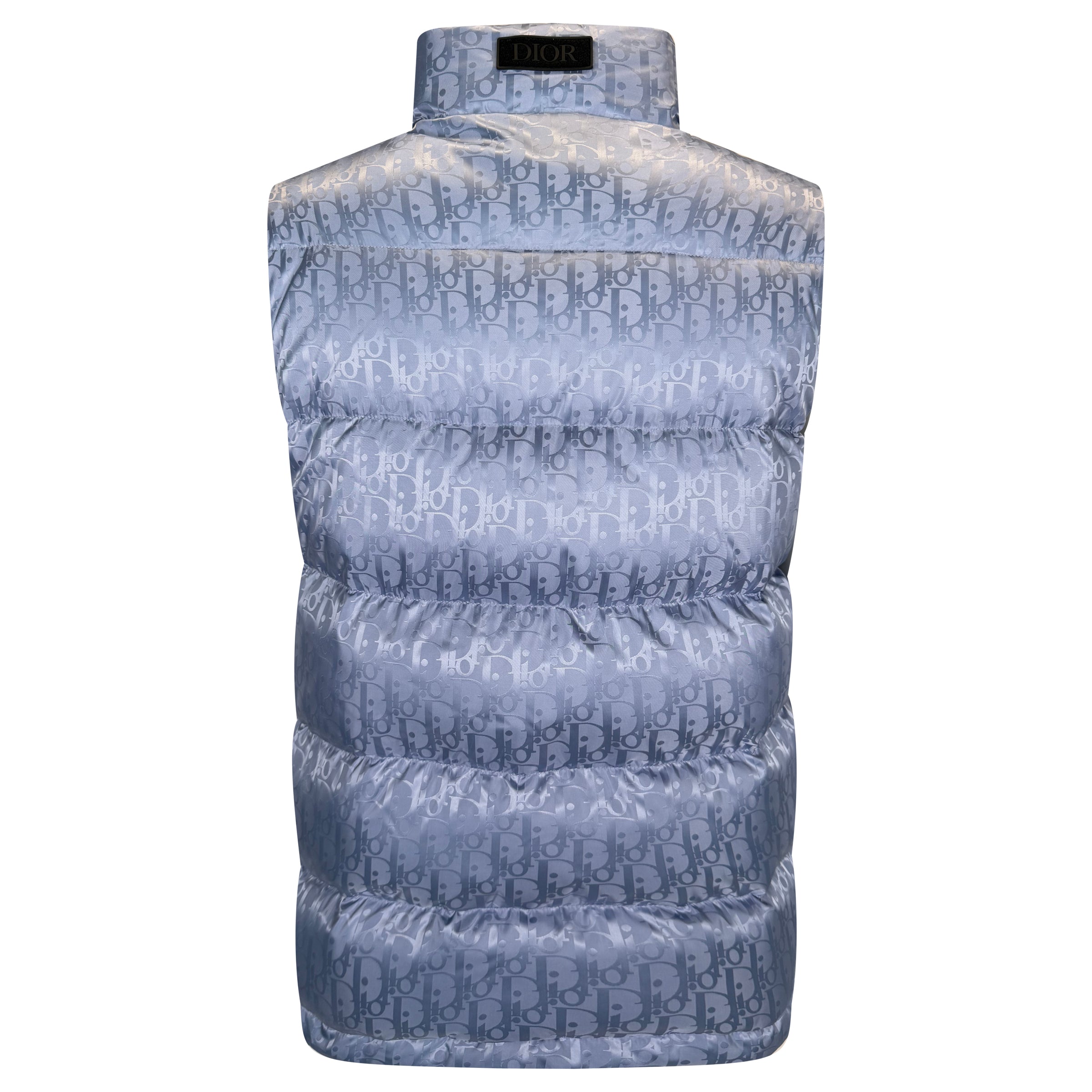 DIOR JACQUARD OBLIQUE GILET LIGHT BLUE - MEDIUM (48) | PRE OWNED