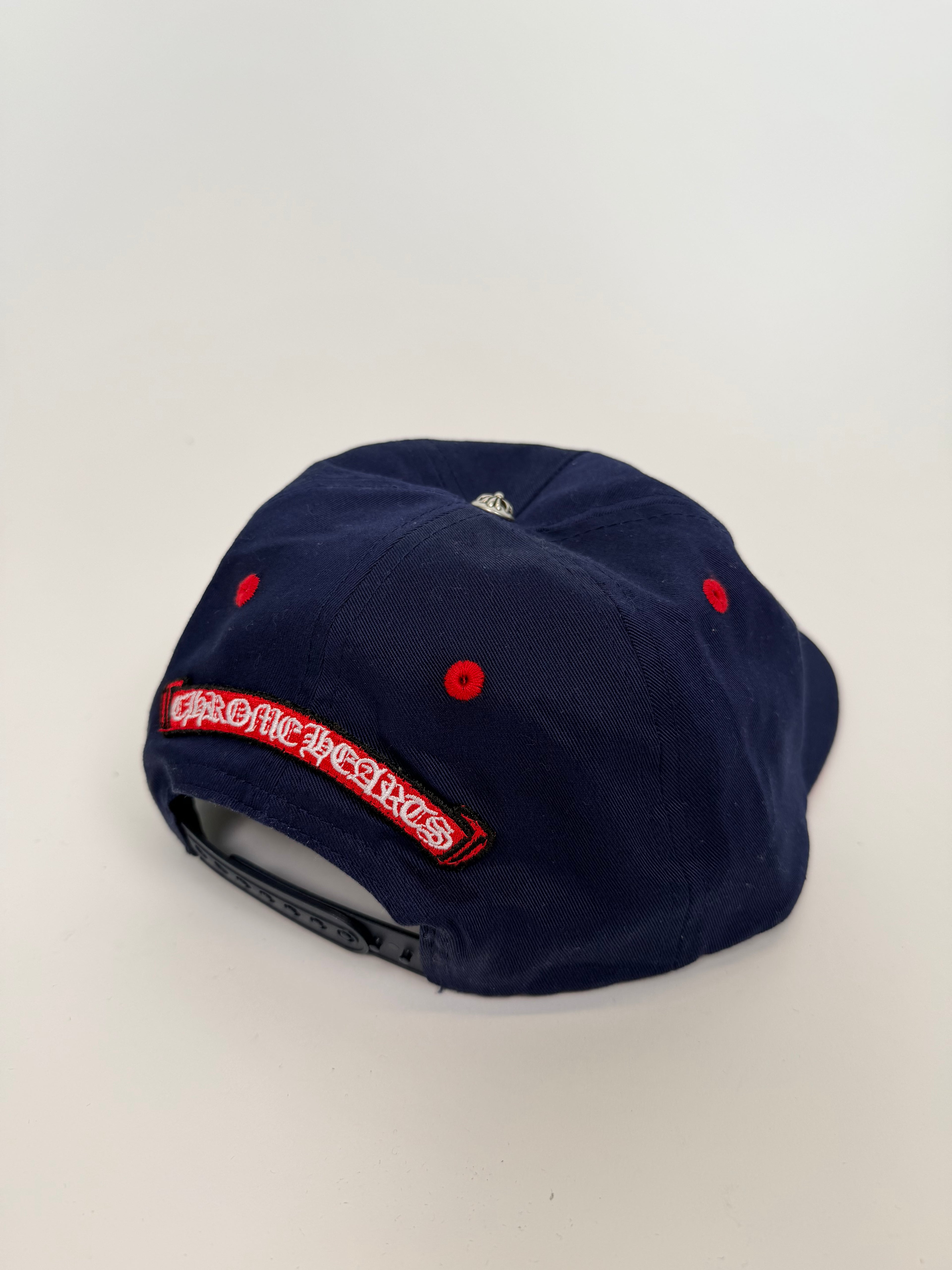 CHROME HEARTS TRIPLE CROSS TRUCKER CAP NAVY