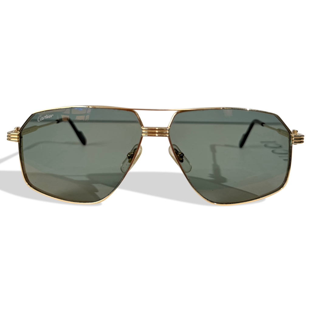 CARTIER GOLD SUNGLASSES | PRE OWNED