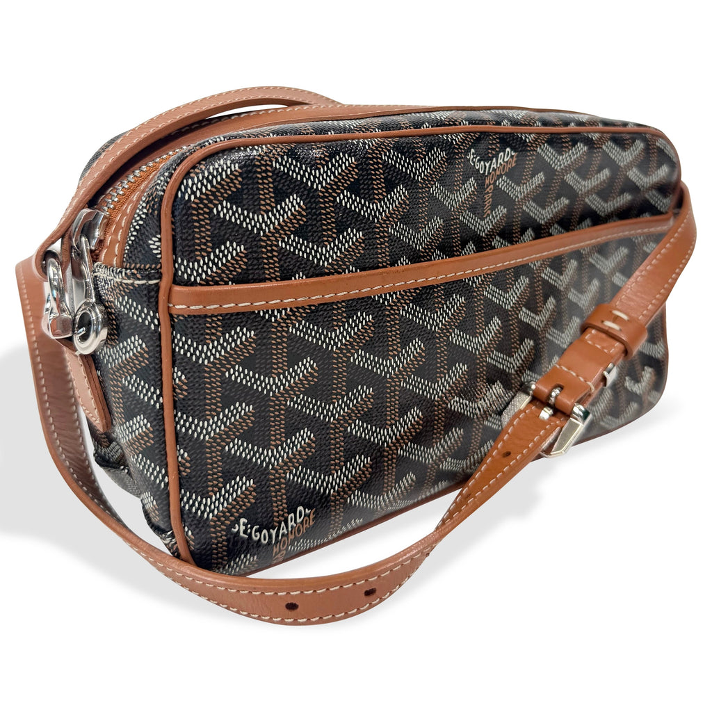 GOYARD CAP VERT TAN / BLACK  | PRE OWNED