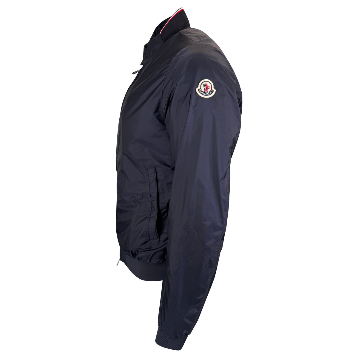 MONCLER NAVY REPPE WINDBREAKER - SIZE 4 (Large) | PRE OWNED