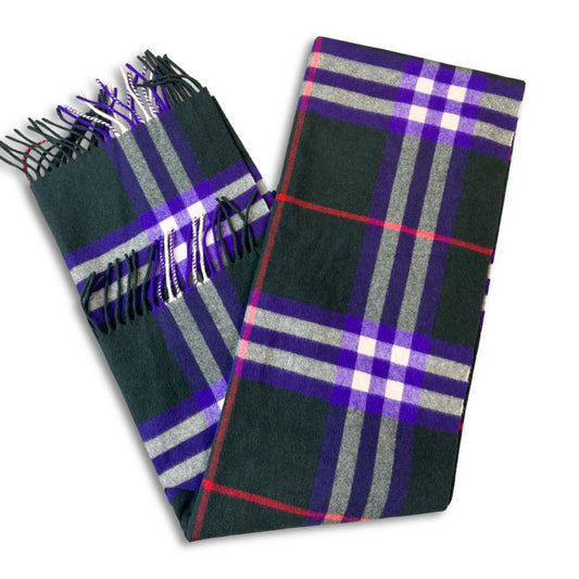 BURBERRY GREEN CHECKED SCARF
