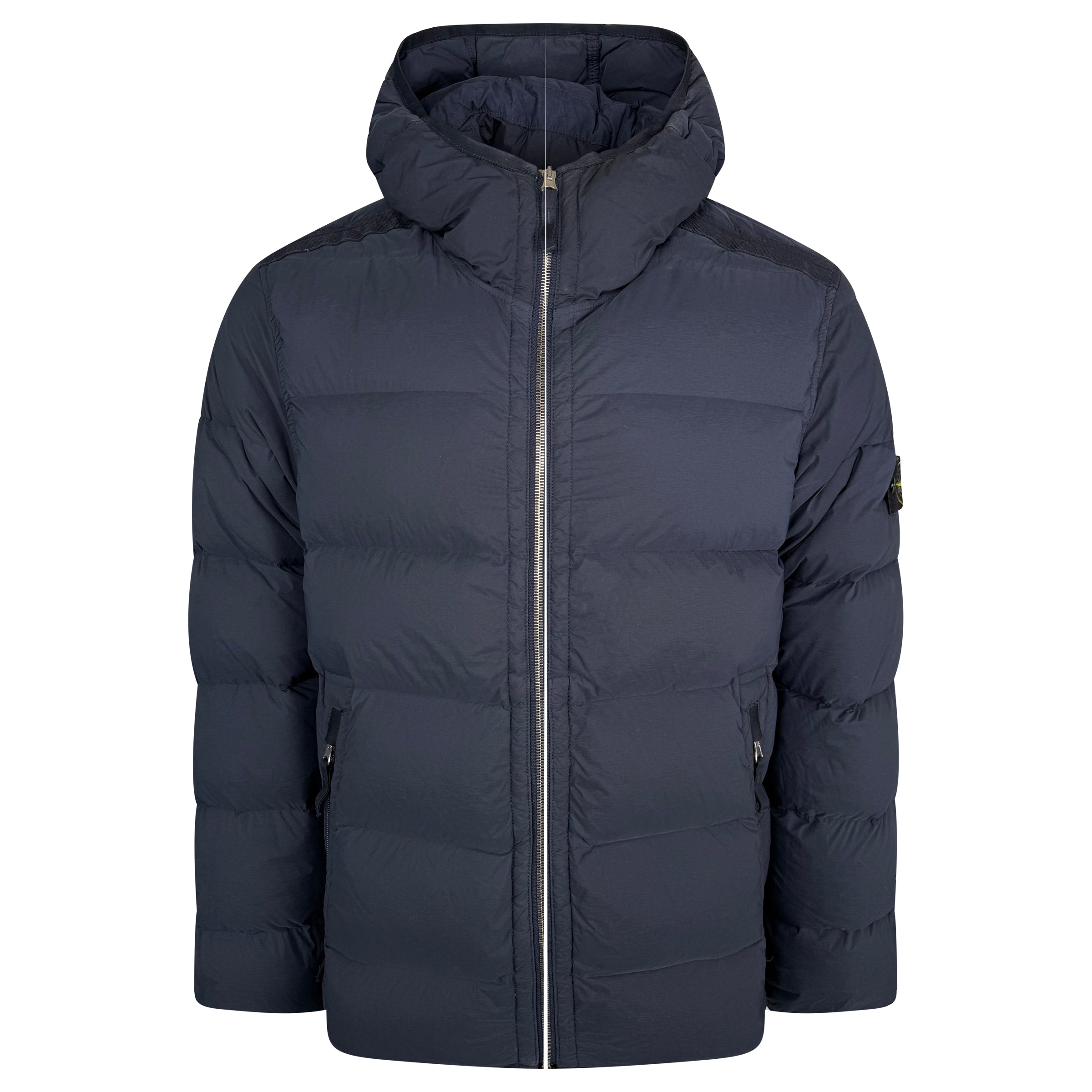 STONE ISLAND QUILTED PUFFER COAT NAVY - LARGE