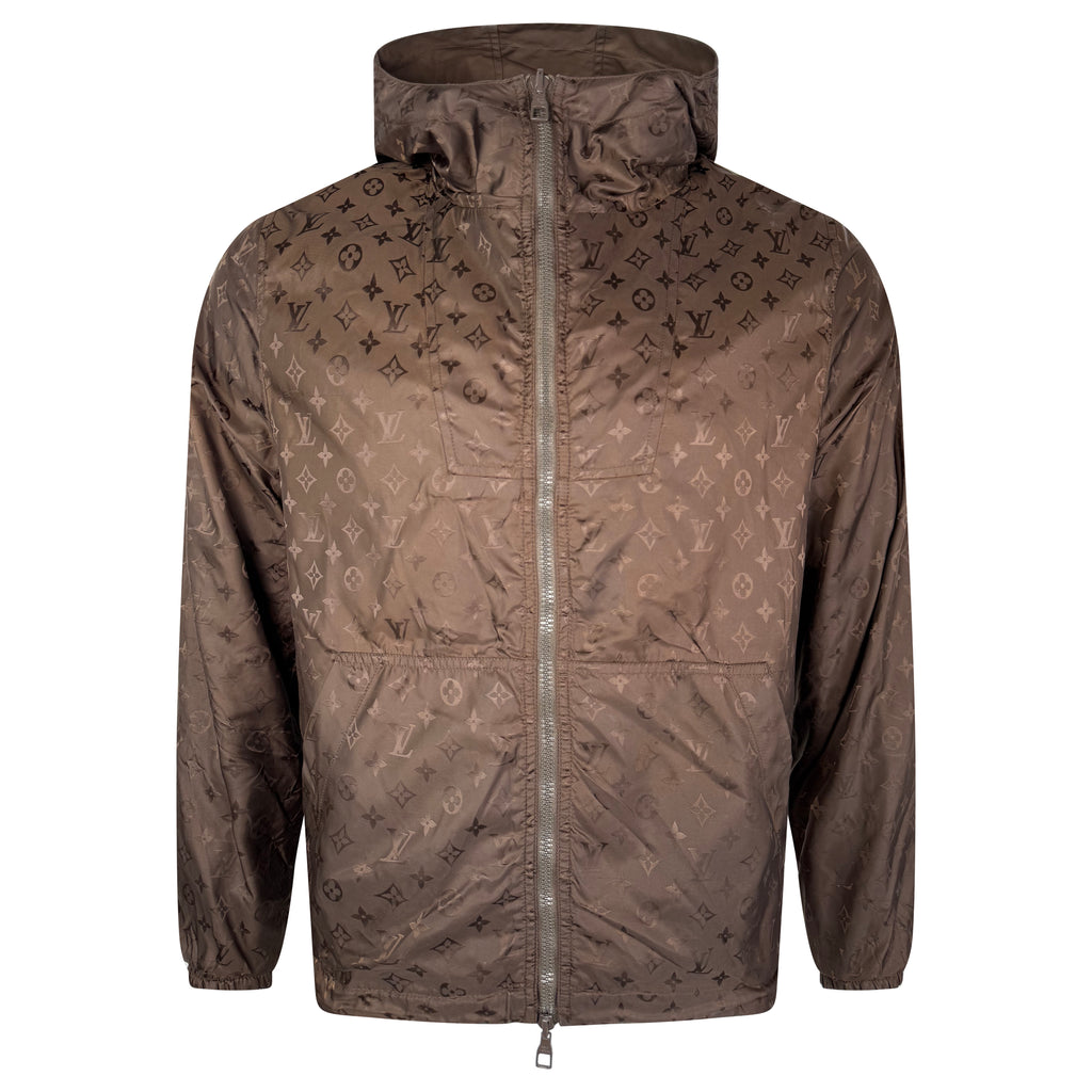 LOUIS VUITTON BROWN MONOGRAM REVERSIBLE JACKET - 46 (S)