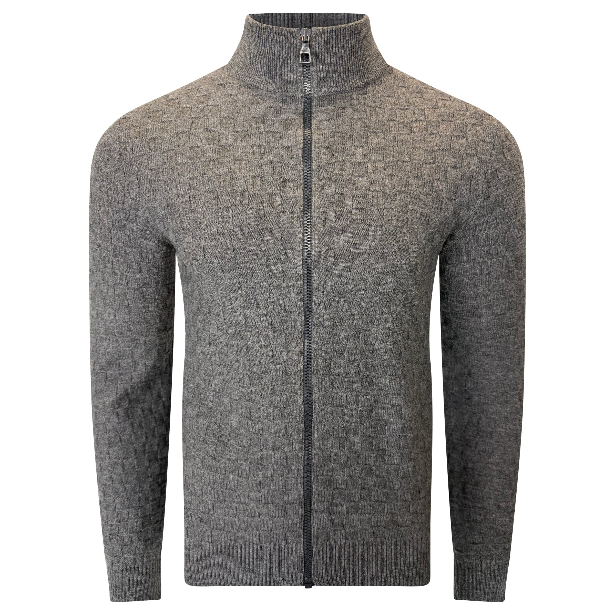 LOUIS VUITTON DAMIER CARDIGAN GREY - SMALL (Fits Medium) | PRE OWNED