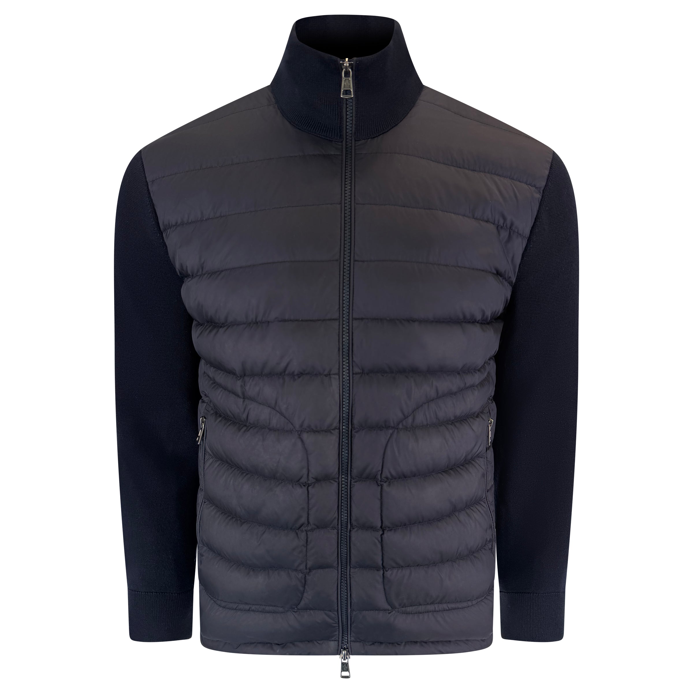 MONCLER MAGLIA CARDIGAN NAVY - XL (Fits L) | PRE OWNED
