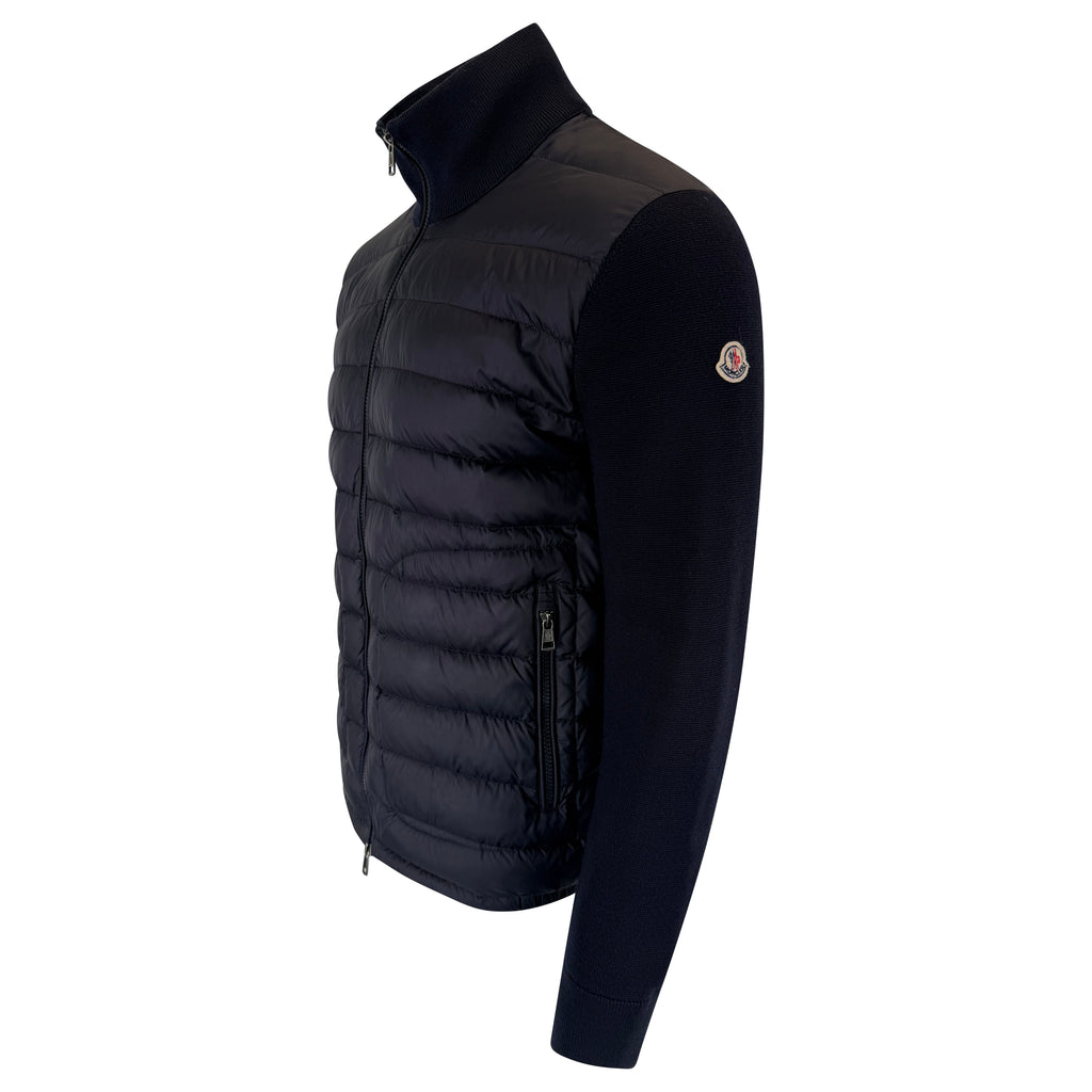 MONCLER MAGLIA CARDIGAN NAVY - XL (Fits L) | PRE OWNED