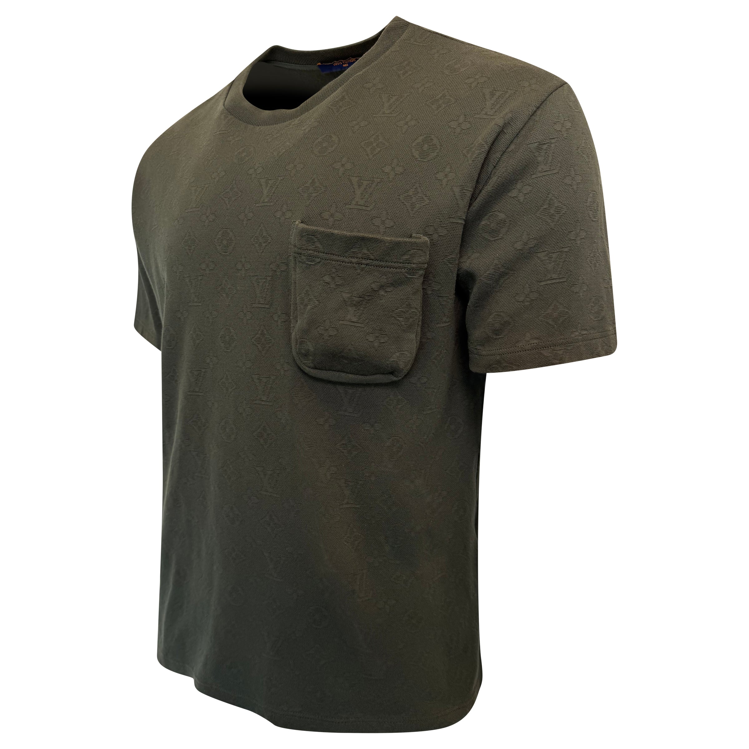 LOUIS VUITTON MONOGRAM 3D POCKET T SHIRT KHAKIU -XL (Fits Large) | PRE OWNED