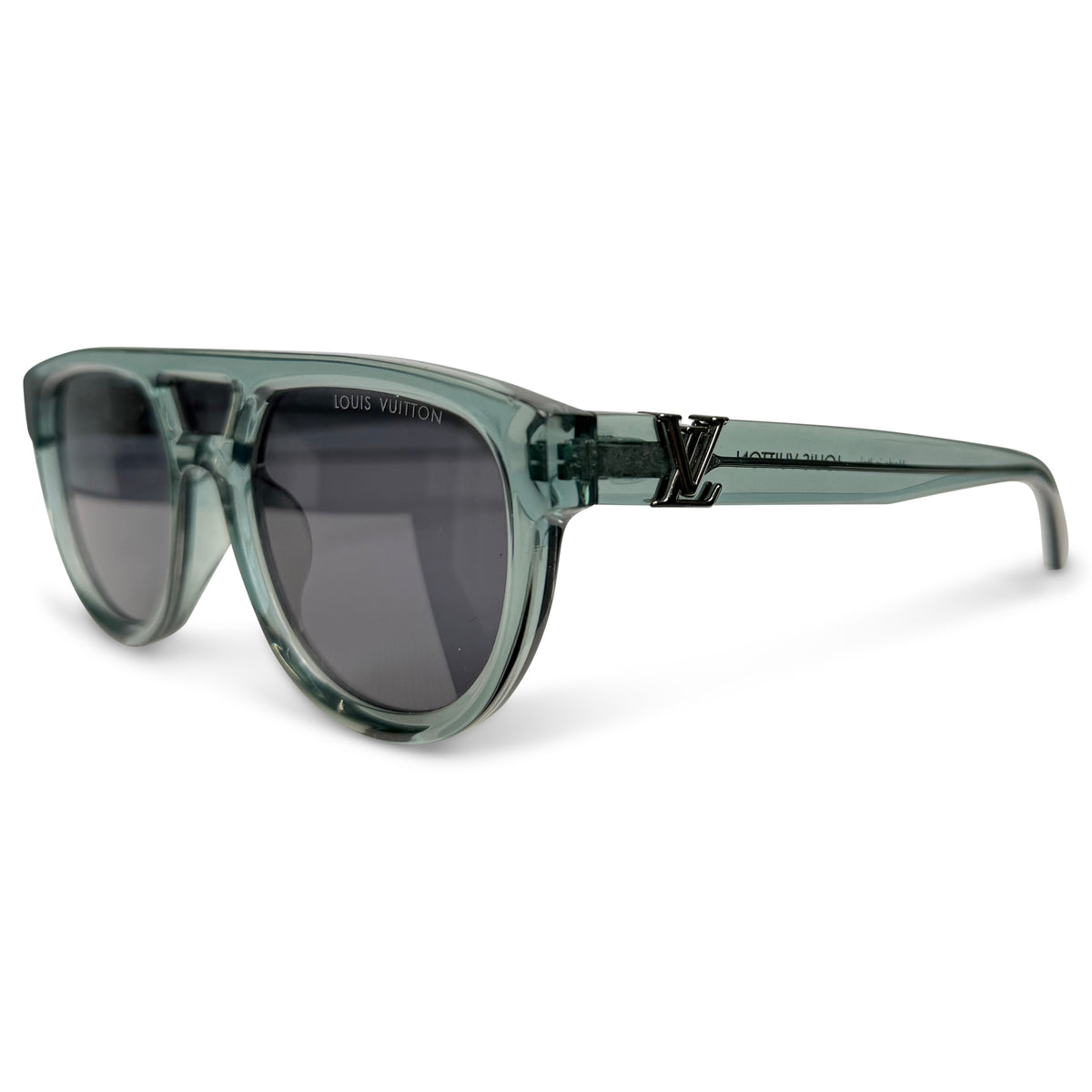 LOUIS VUITTON BLUE AVIATOR CIRCLE SUNGALSSES - PRE OWNED