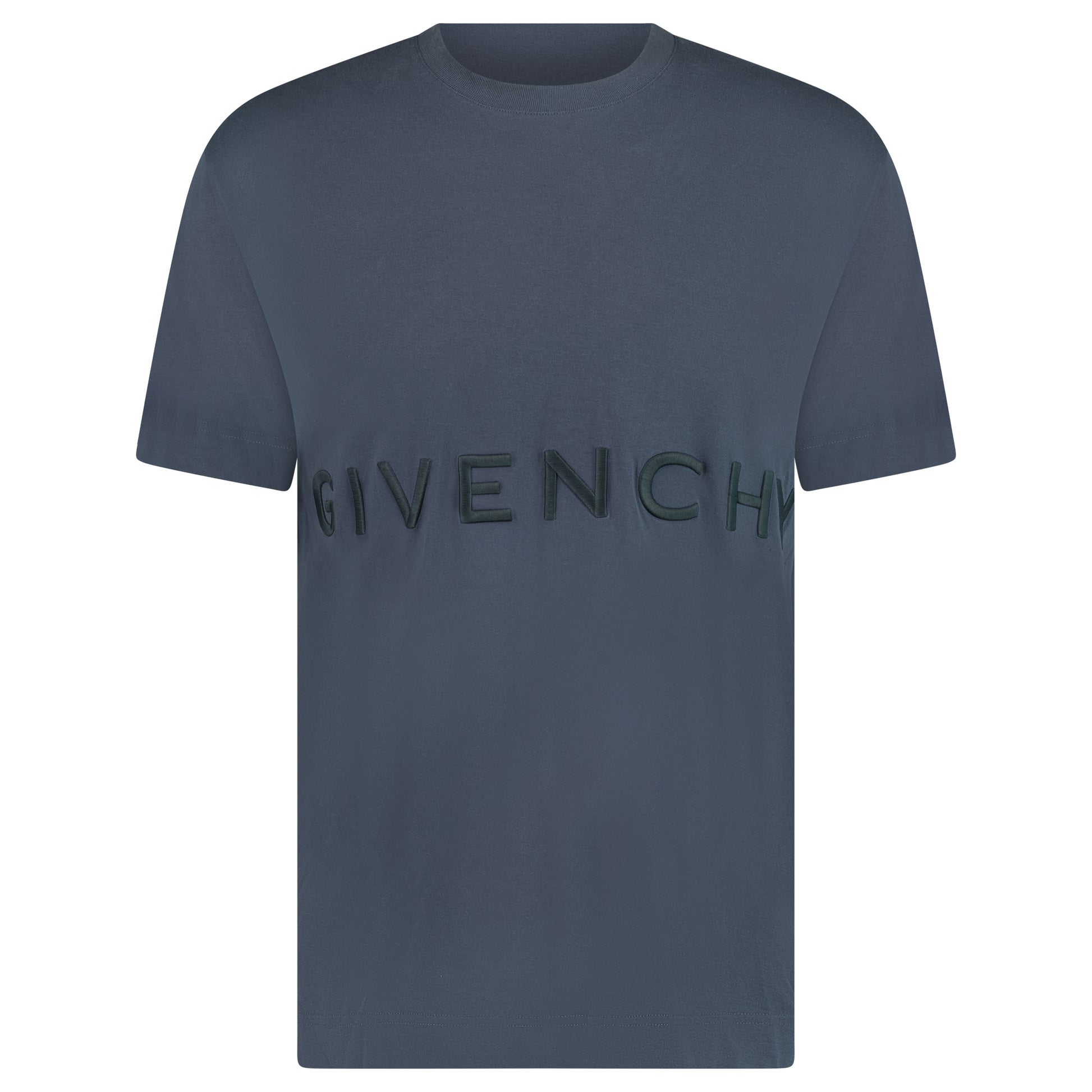 GIVENCHY LOGO T SHIRT NAVY - XL (Fits L)