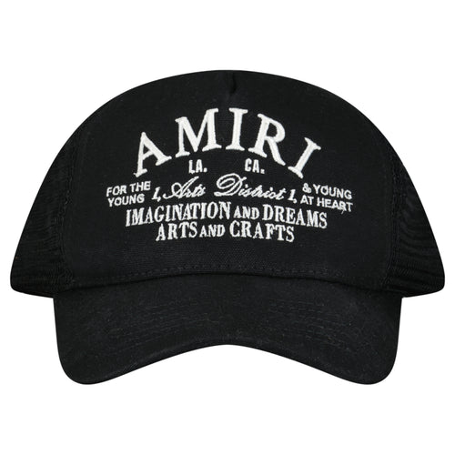 AMIRI BLACK TRUCKER HAT