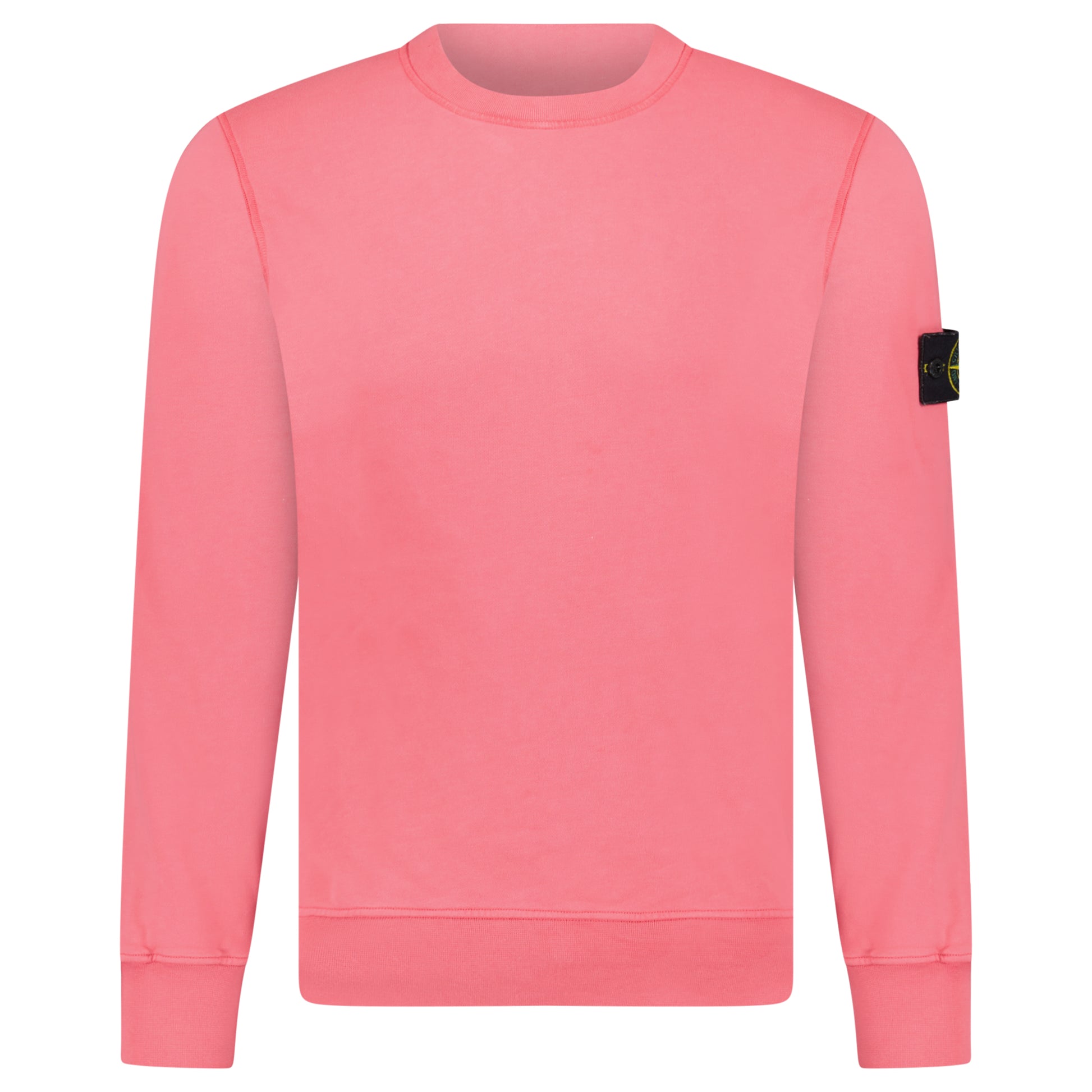 STONE ISLAND BADGE SWEATSHIRT PINK - MEDIUM