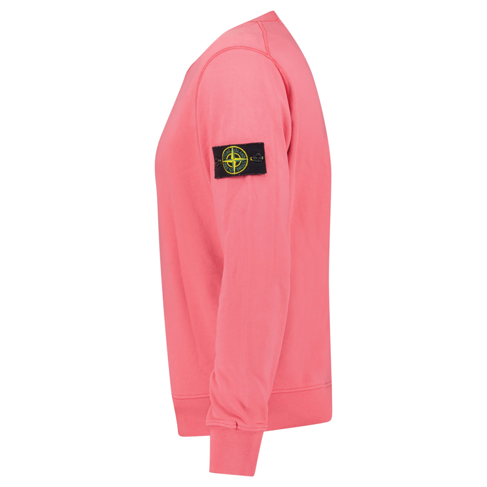 STONE ISLAND BADGE SWEATSHIRT PINK - MEDIUM