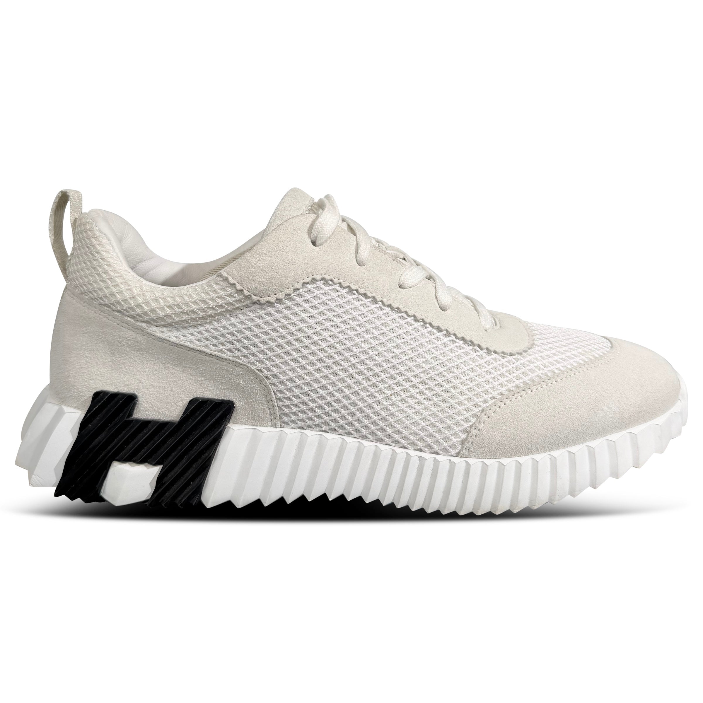 HERMES BOUNCING SNEAKER WHITE  - UK 9.5 (FIt 10) | PRE OWNED