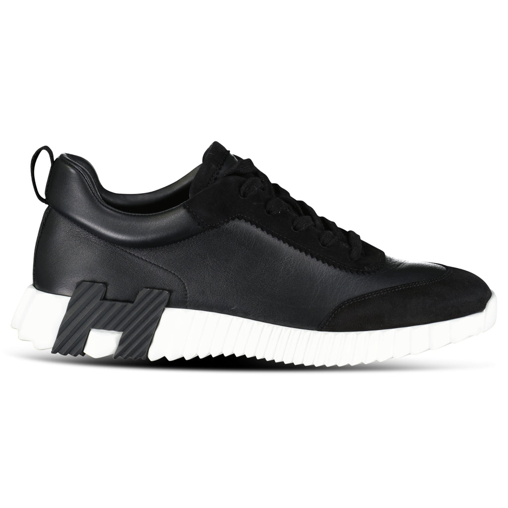 HERMES BOUNCING BLACK / WHITE TRAINER - UK 8 (Fits 8.5) | PRE OWNED
