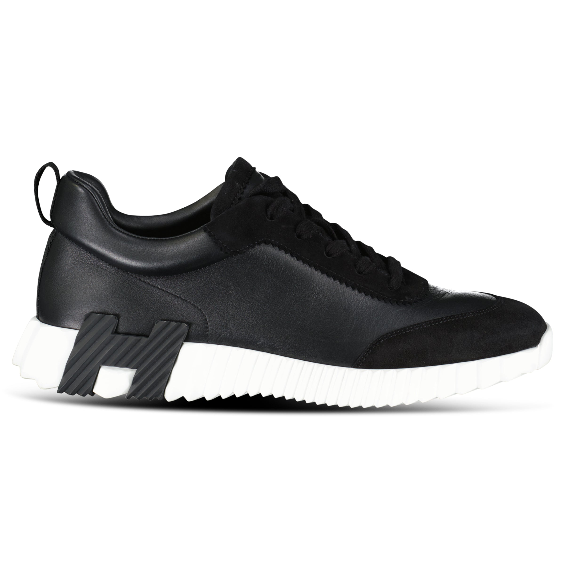 HERMES BOUNCING BLACK / WHITE TRAINER - UK 8 (Fits 8.5) | PRE OWNED