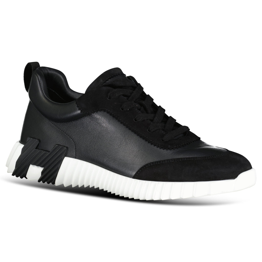 HERMES BOUNCING BLACK / WHITE TRAINER - UK 8 (Fits 8.5) | PRE OWNED