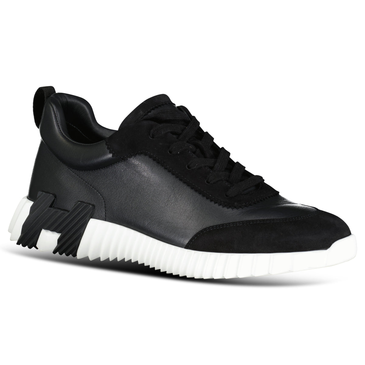 HERMES BOUNCING BLACK / WHITE TRAINER - UK 8 (Fits 8.5) | PRE OWNED