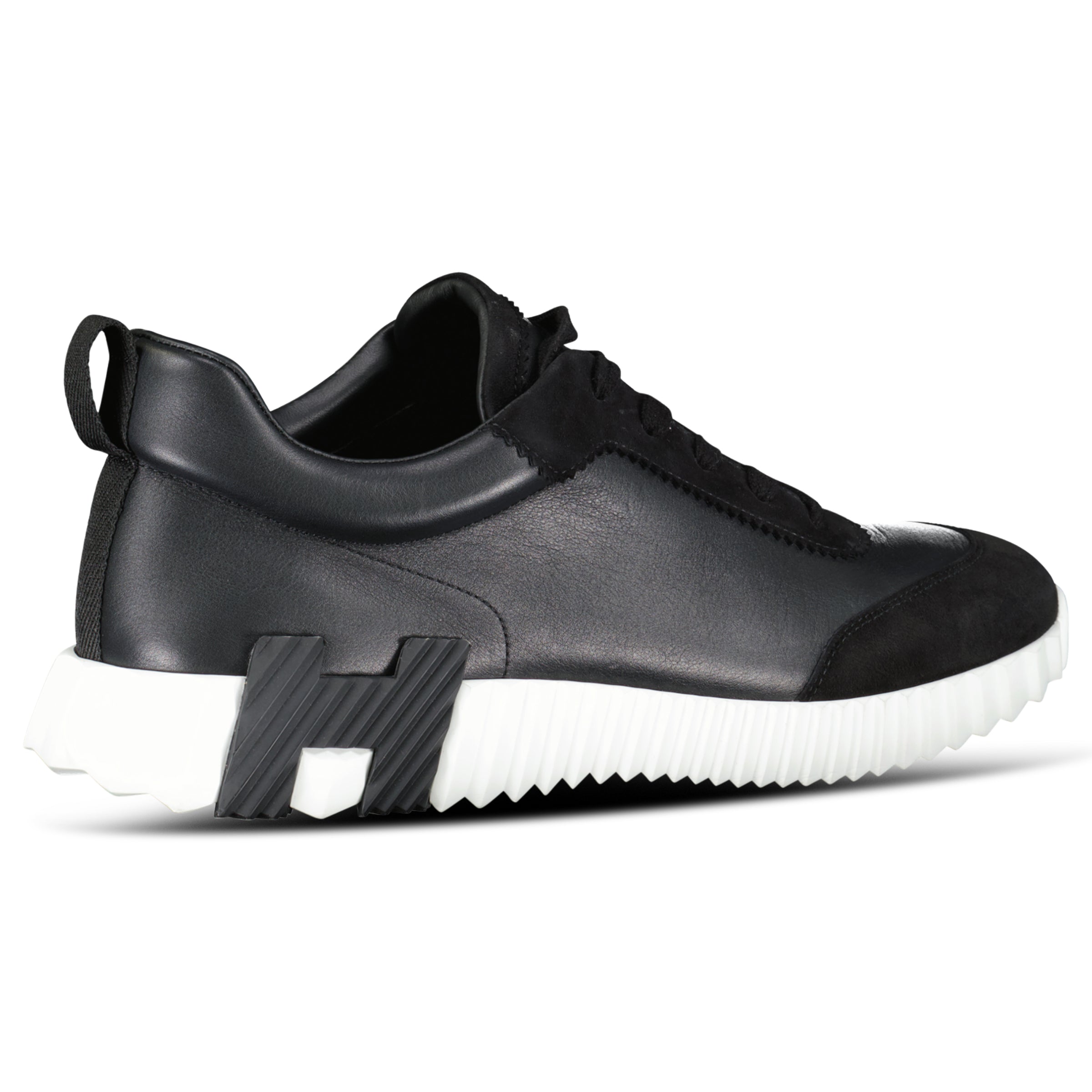 HERMES BOUNCING BLACK / WHITE TRAINER - UK 8 (Fits 8.5) | PRE OWNED
