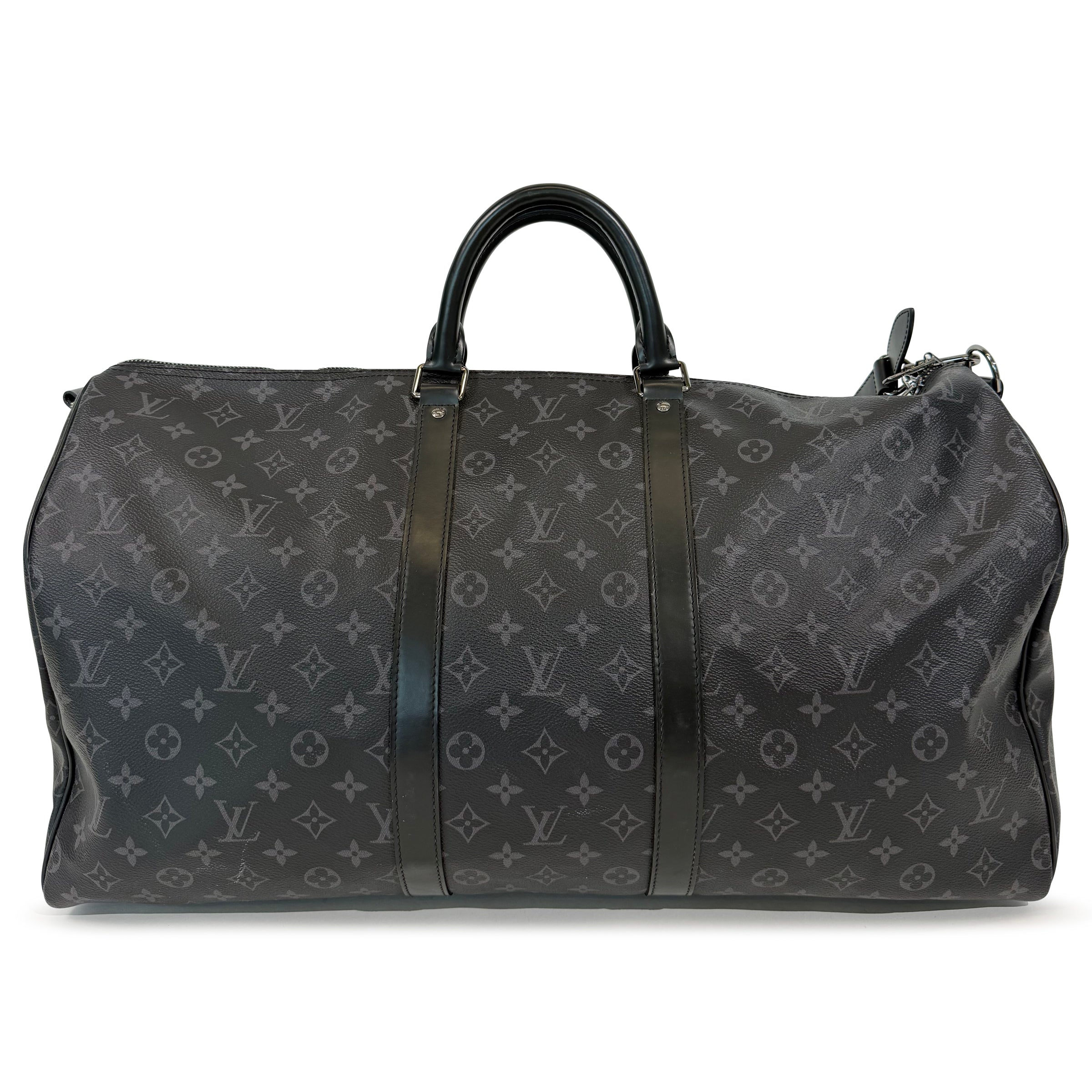 LOUIS VUITTON GREY MONOGRAM KEEPALL 55 | PRE OWNED