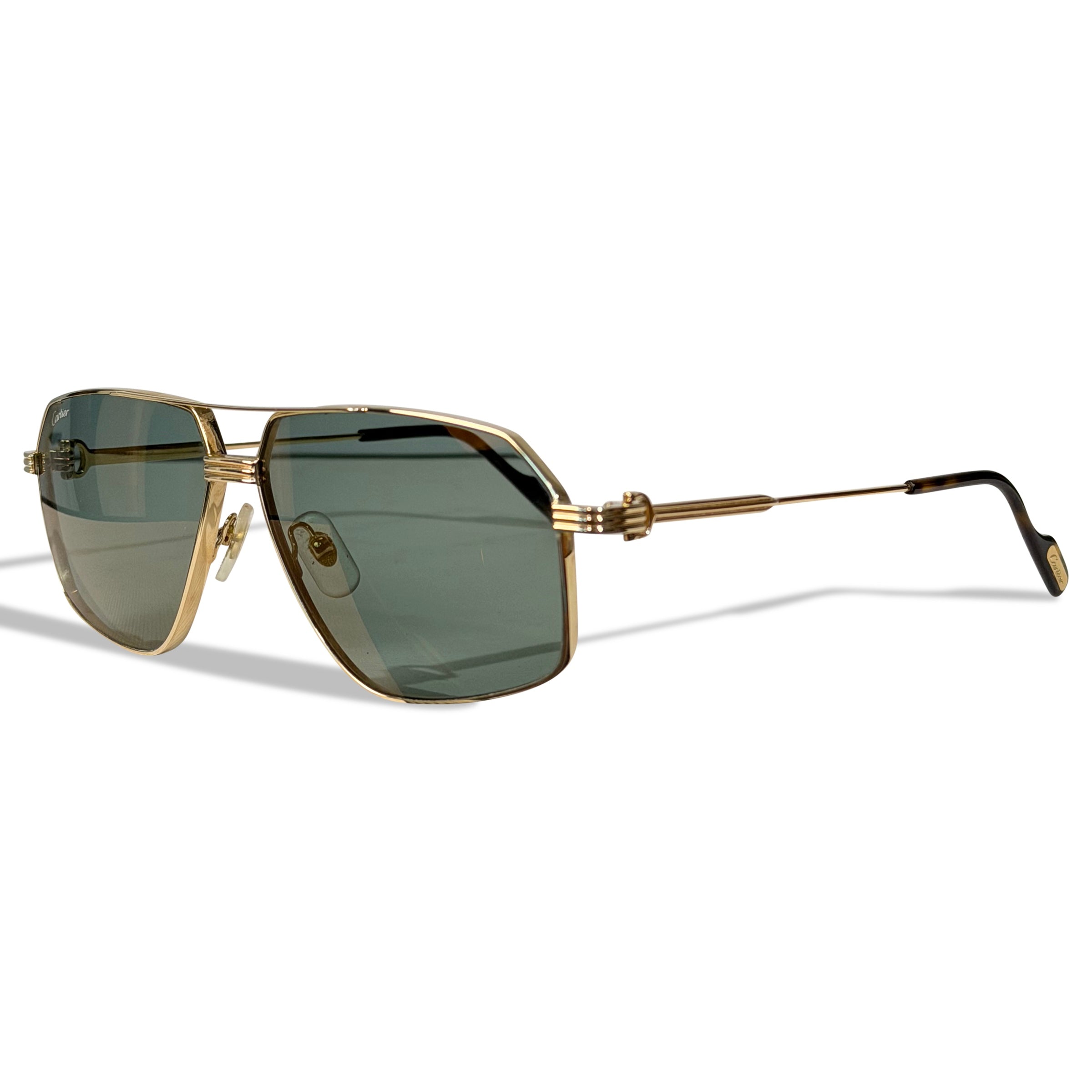 CARTIER GOLD SUNGLASSES | PRE OWNED
