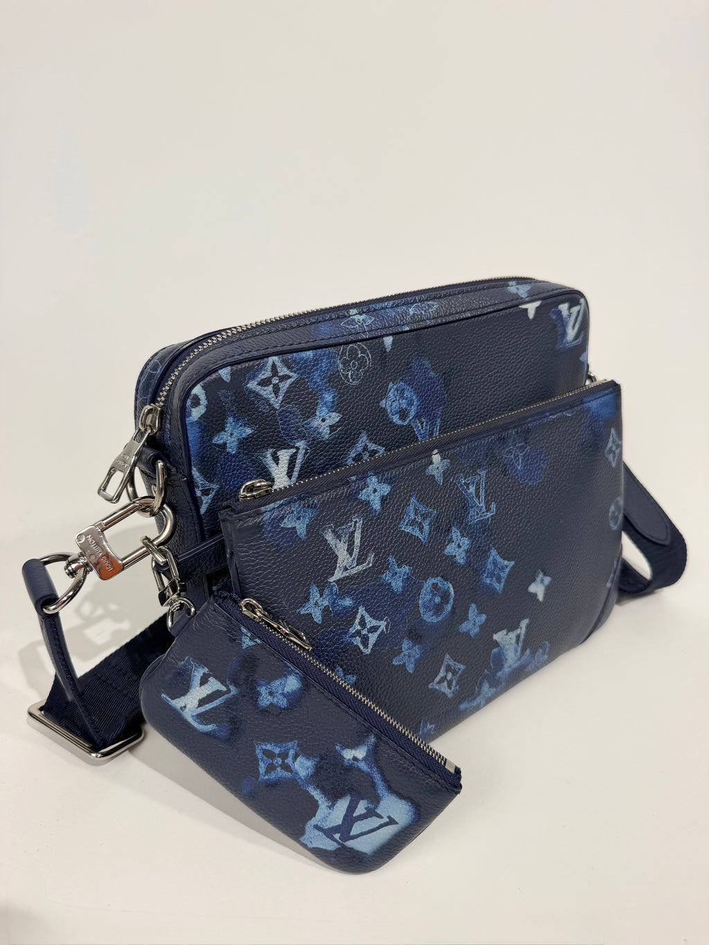 LOUIS VUITTON MONOGRAM INK WATER COLOUR TRIO MESSENGER BAG | PRE OWNED