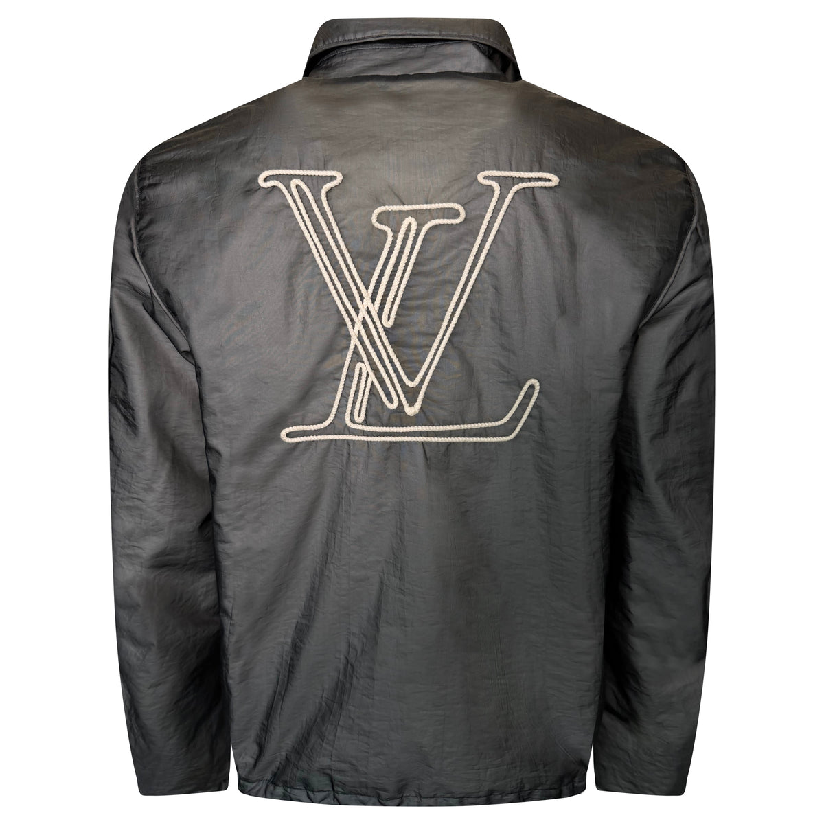 LOUIS VUITTON GREY NAUTICAL EMBROIDERED JACKET - LARGE (50) | PRE OWNED