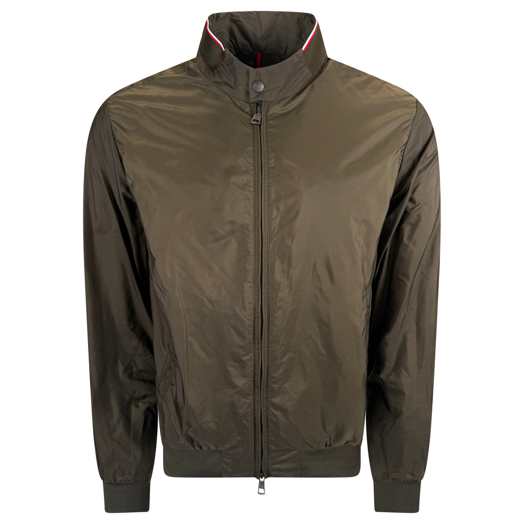 MONCLER KHAKI REPPE WINDBREAKER - SIZE 4 (Large) | PRE OWNED