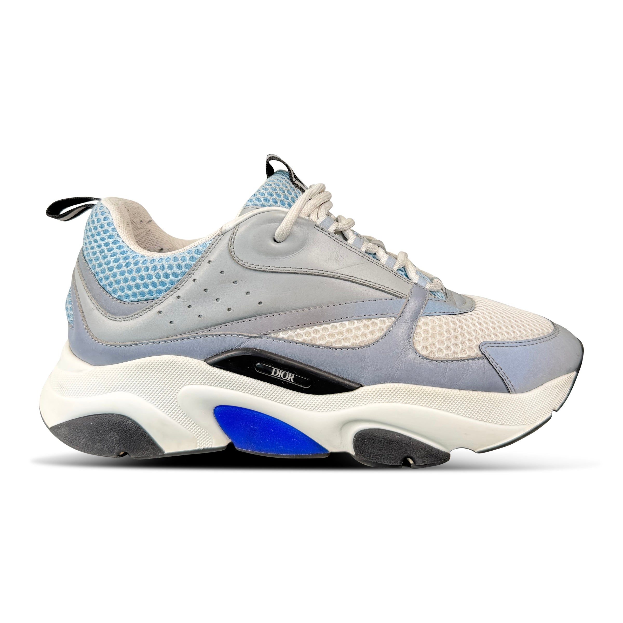 DIOR B22 REFLECTIVE BLUE / WHITE - UK 9 (43) | PRE OWNED