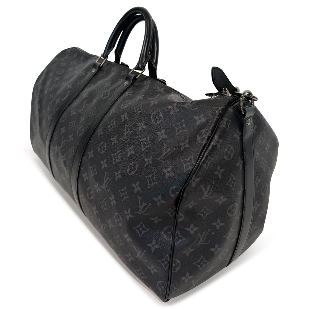 LOUIS VUITTON GREY MONOGRAM KEEPALL 55 | PRE OWNED