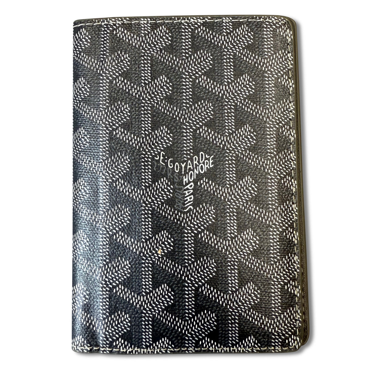 GOYARD GREY PASSPORT HOLDER | PRE OWNED