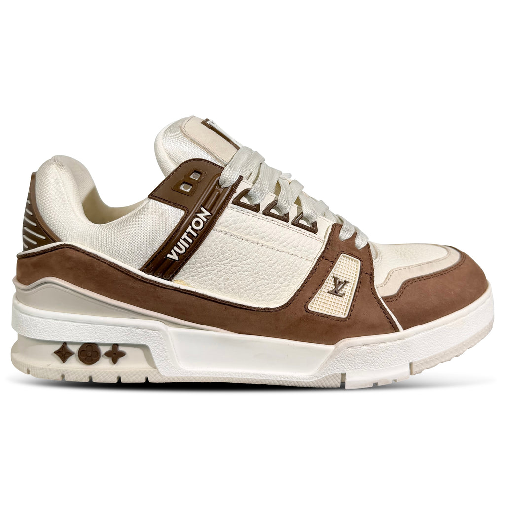 LOUIS VUITTON MOCHA LV TRAINER - UK 6.5 (Fit 7.5) | PRE OWNED