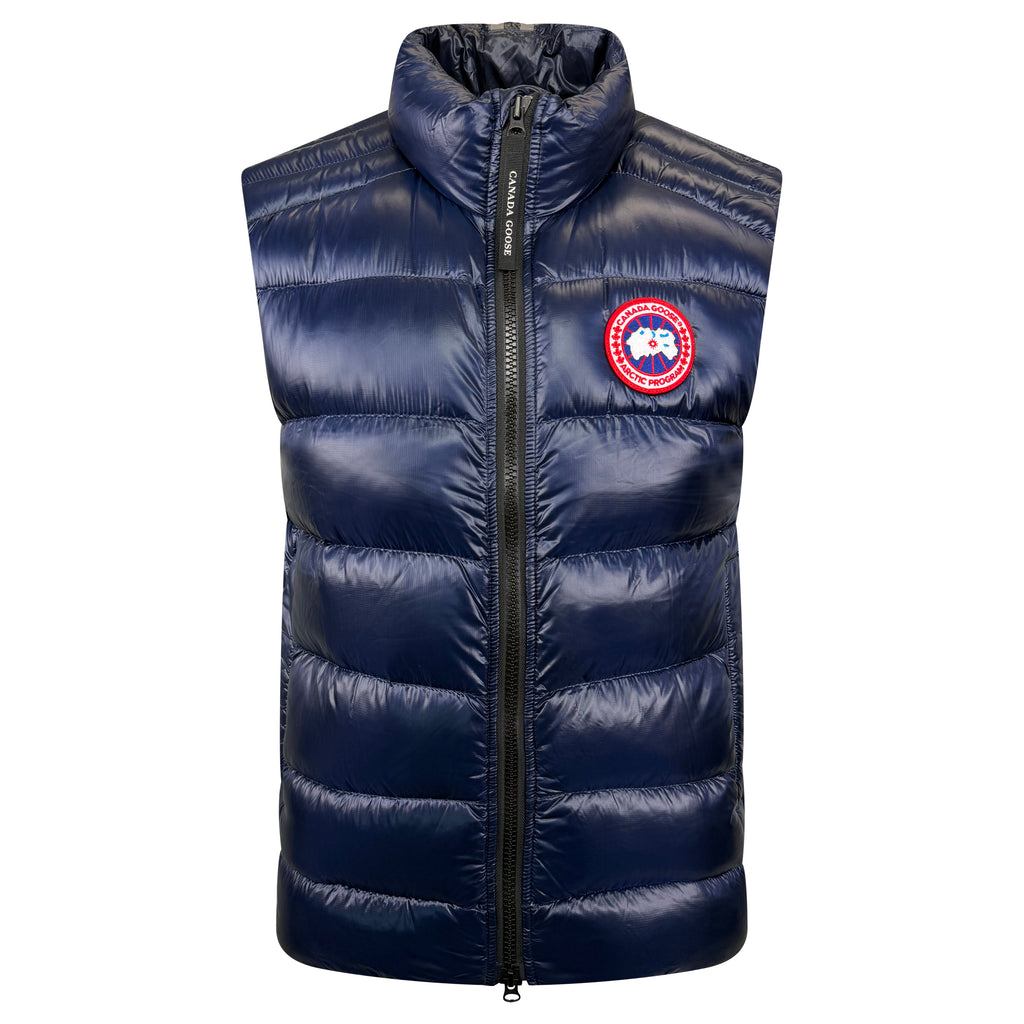 CANADA GOOSE NAVY QUILTED GILET - LARGE | PRE OWNED