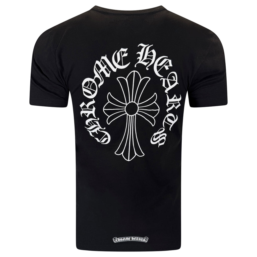 CHROME HEARTS LOGO BLACK T SHIRT - MEDIUM | PRE OWNED