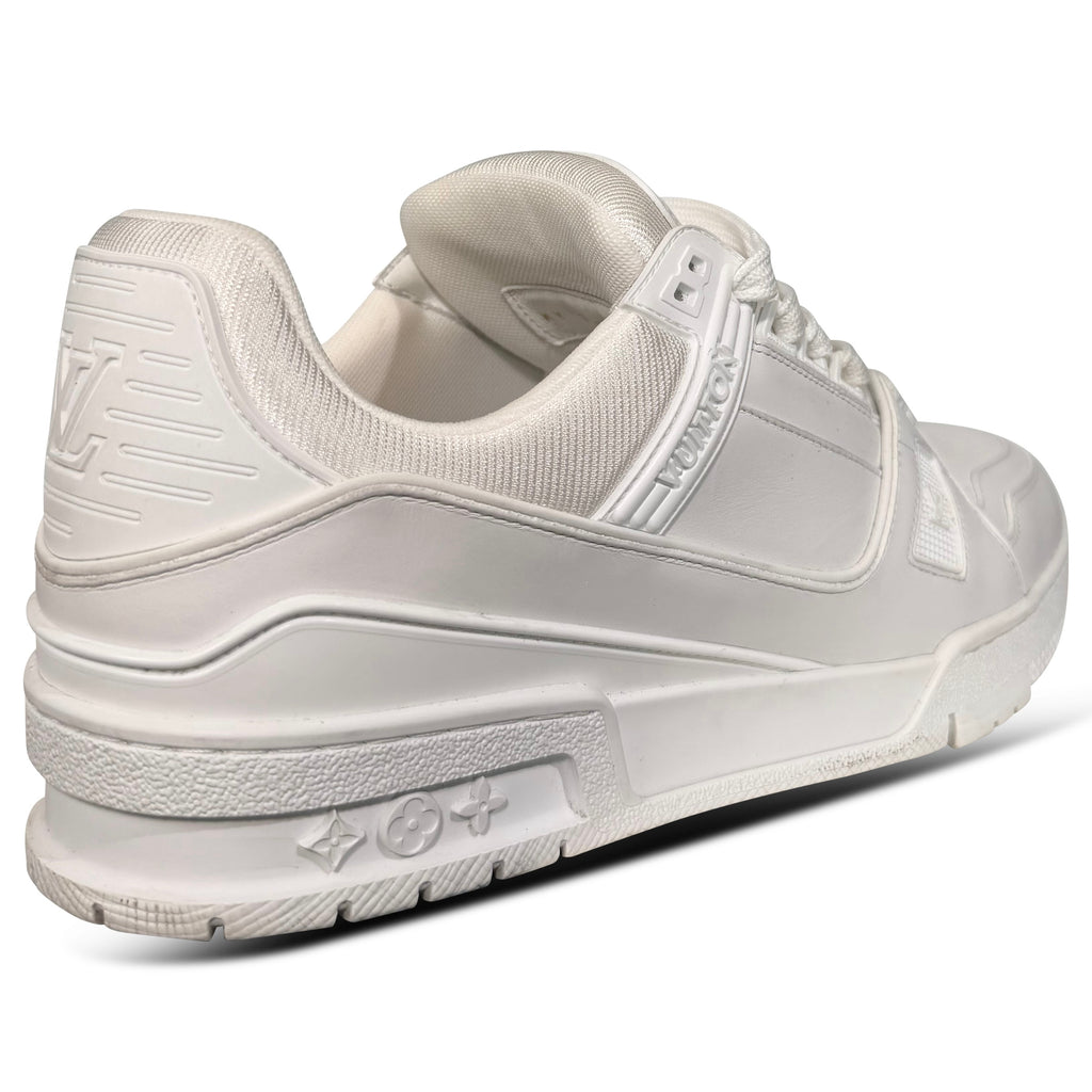 LOUIS VUITTON WHITE LV SNEAKER - UK 6 (Fit 7) | PRE OWNED
