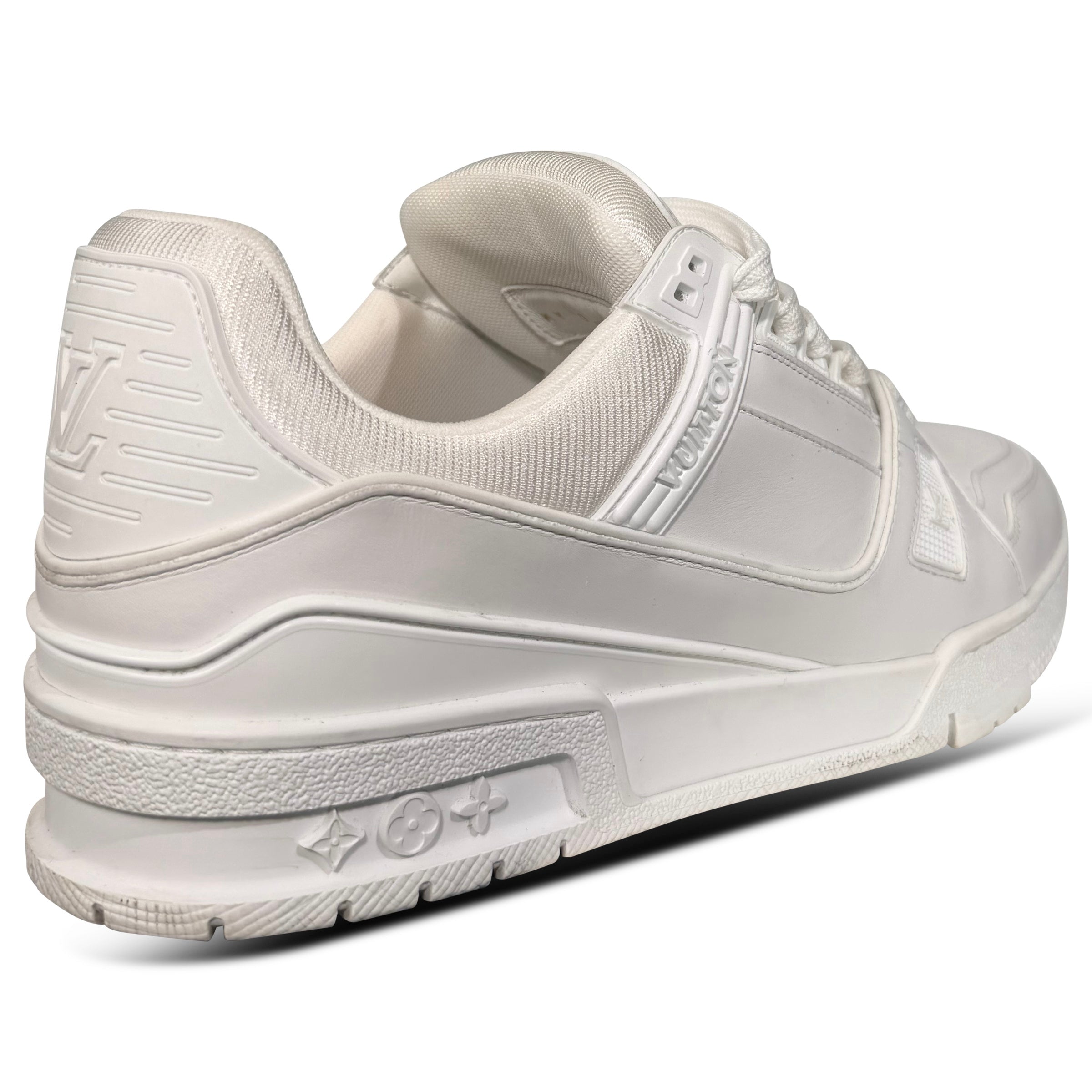 LOUIS VUITTON WHITE LV SNEAKER - UK 6 (Fit 7) | PRE OWNED