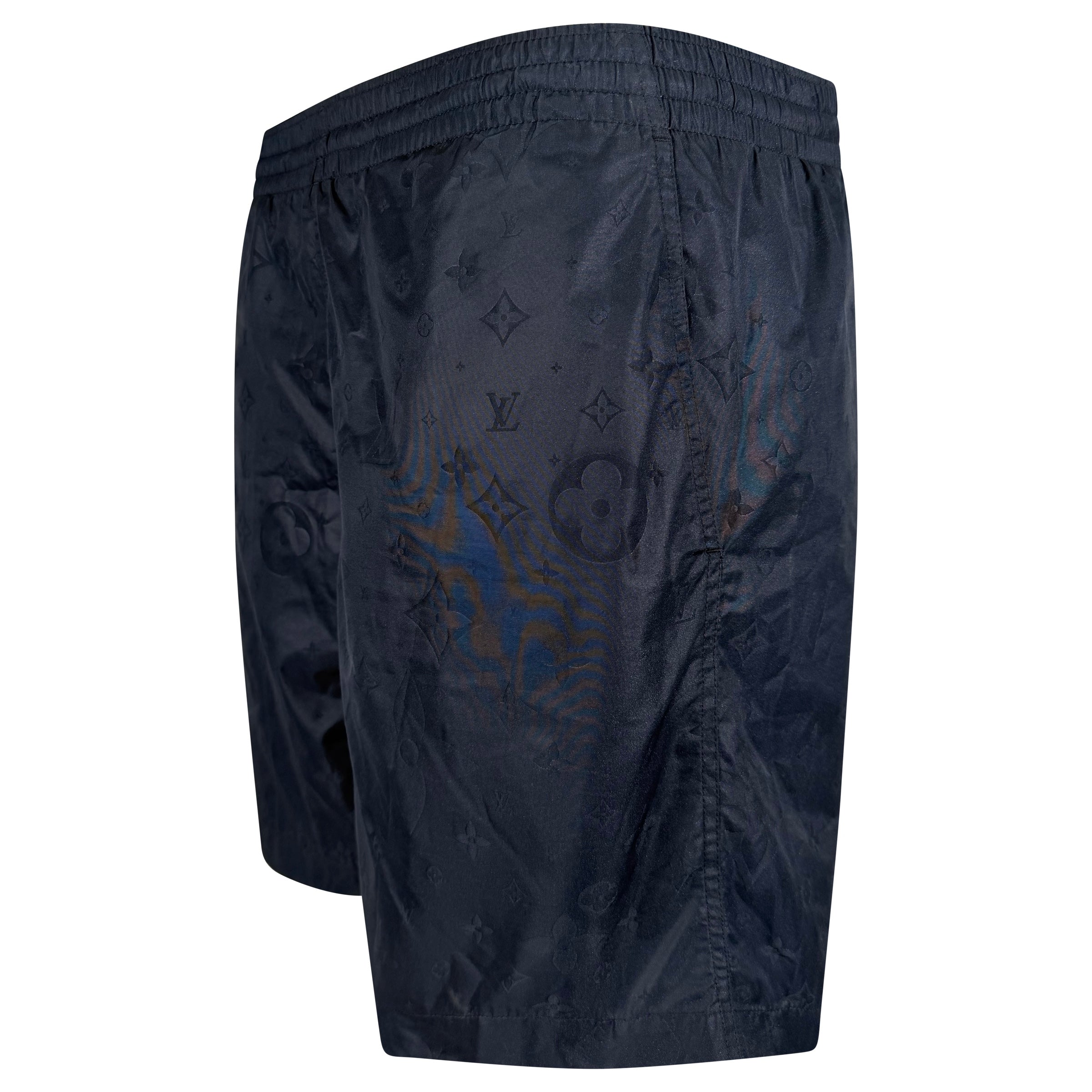 LOUIS VUITTON NAVY MONOGRAM SWIM SHORTS - XL | NEW WITH TAGS