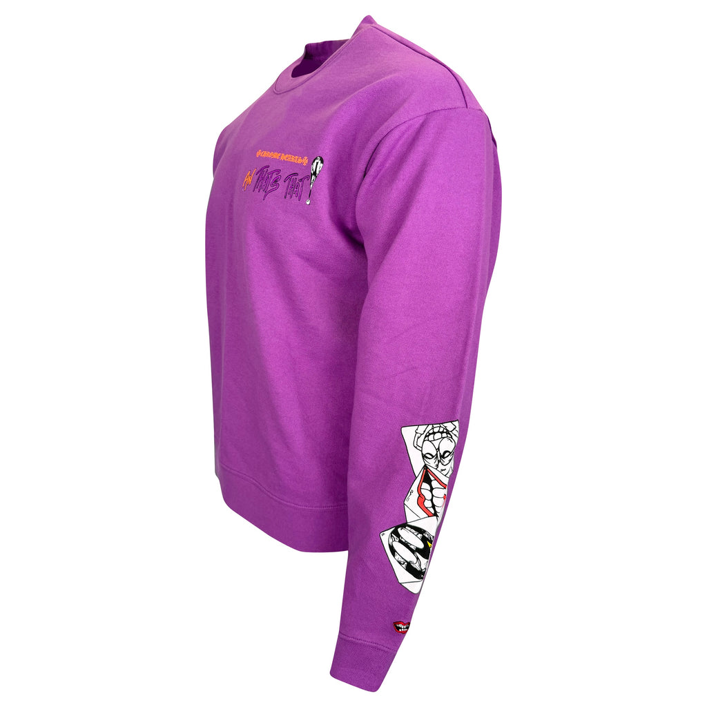 CHROME HEARTS MATTY BOY SWEATSHIRT PURPLE - SMALL | NEW