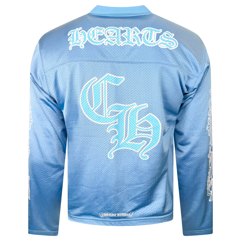 CHROME HEARTS LIGHT BLUE LONG SLEEVED JERSEY - MEDIUM | PRE OWNED