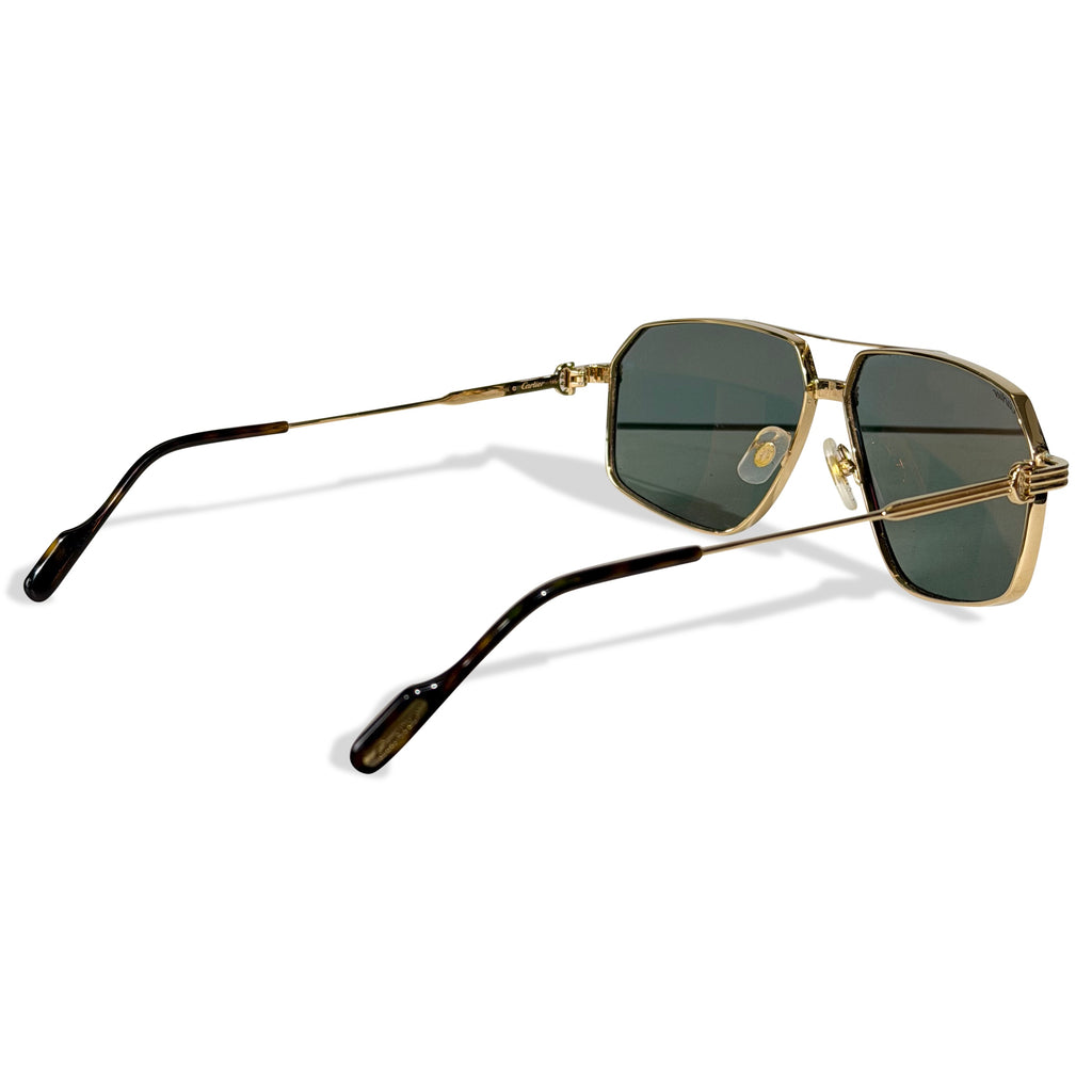 CARTIER GOLD SUNGLASSES | PRE OWNED