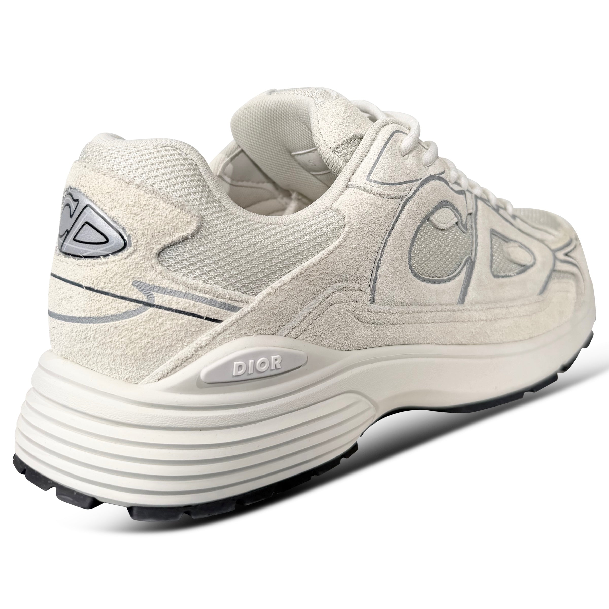 DIOR B30 COUNTDOWN TRAINER WHITE ERCU SUEDE - UK 9 | PRE OWNED