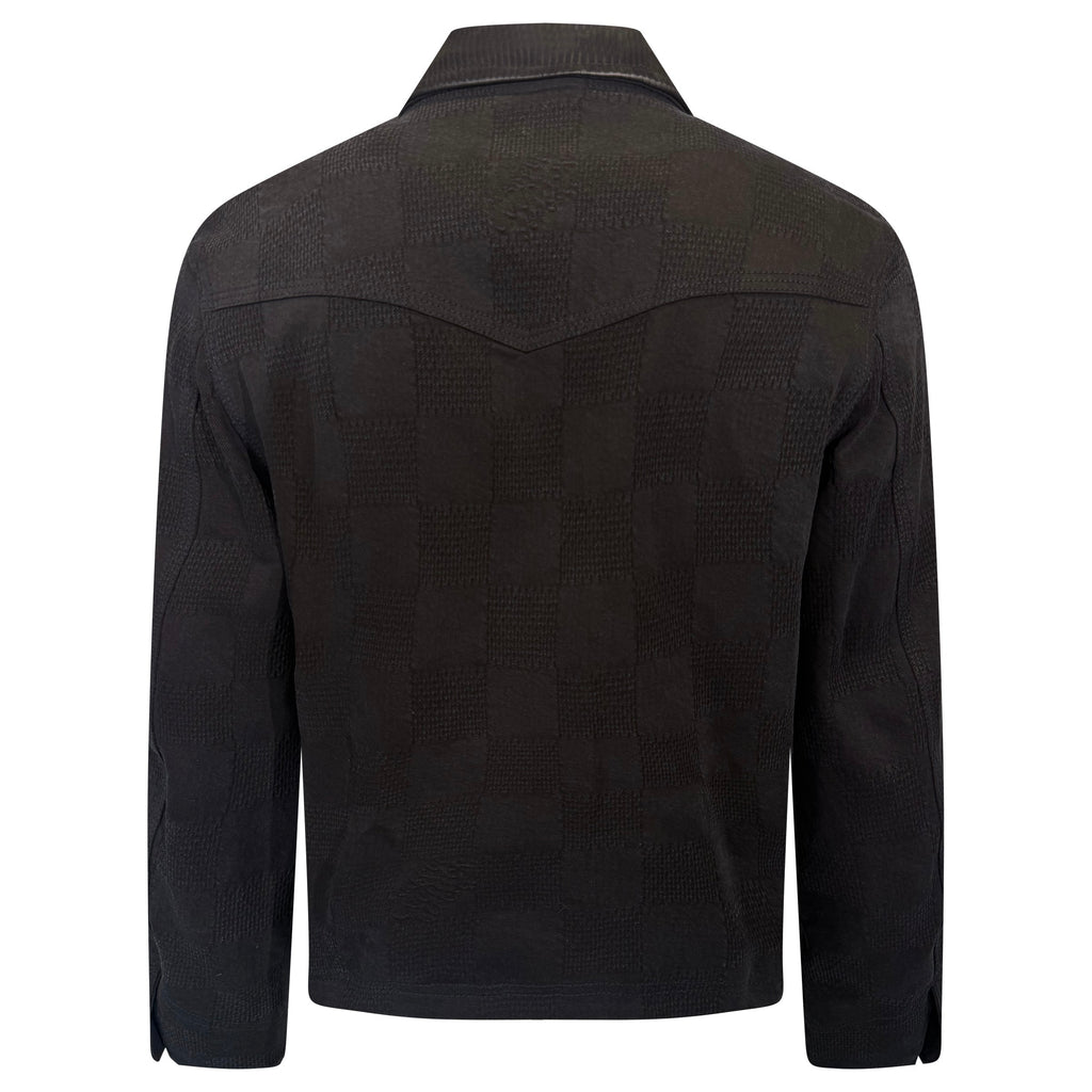 LOUIS VUITTON BLACK WORKER DAMIER JACKET - SMALL (Fits Medium) | PRE OWNED