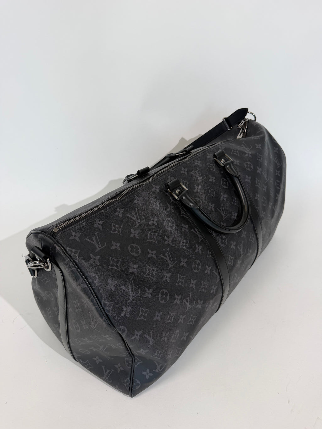LOUIS VUITTON GREY MONOGRAM KEEPALL 55 | PRE OWNED