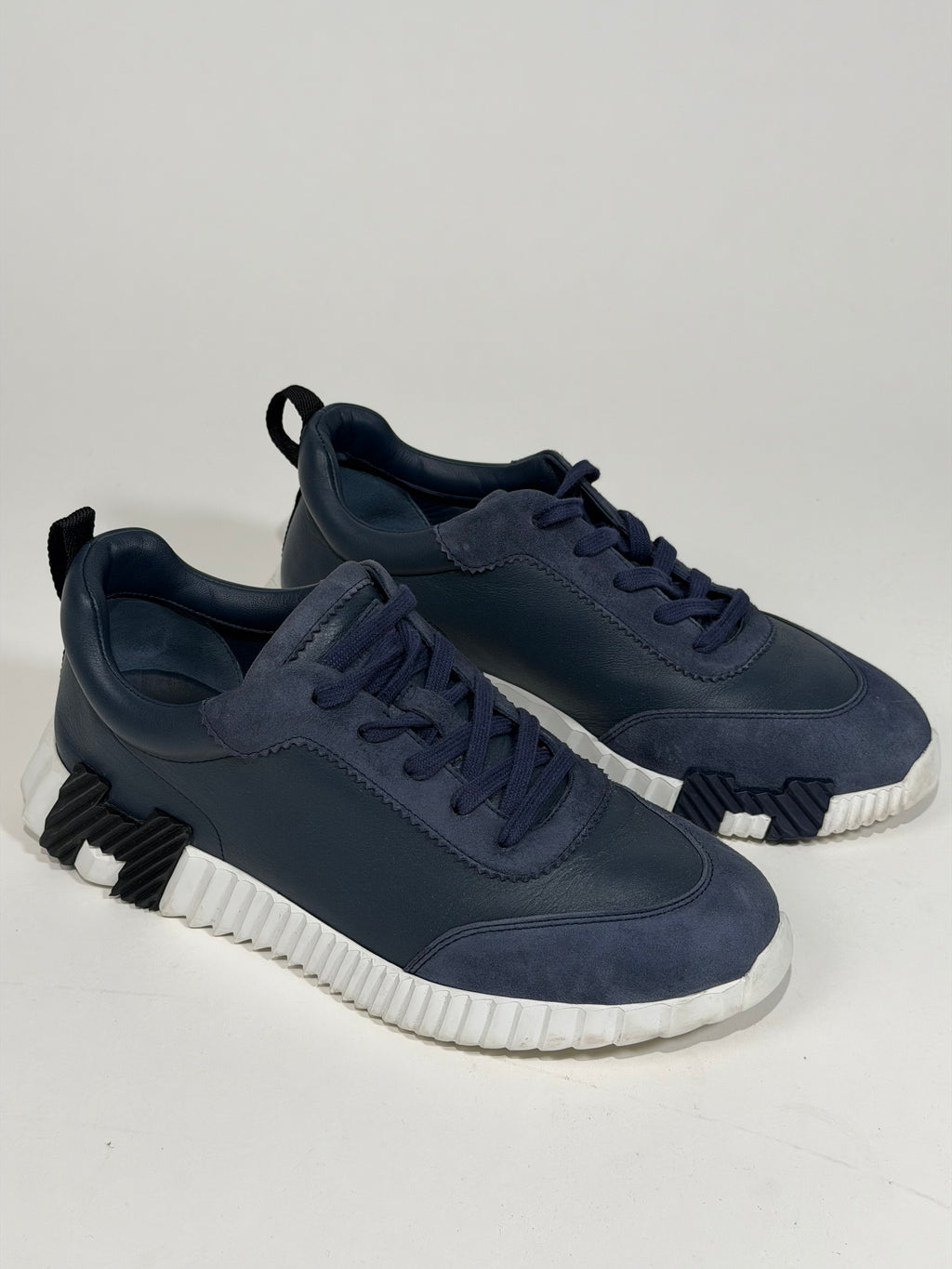 HERMES BOUNCING BLUE / LILAC TRAINER - UK 7.5 (Fits 8) | PRE OWNED