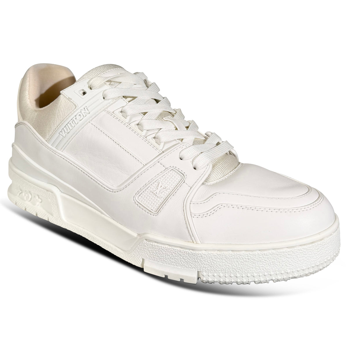 LOUIS VUITTON WHITE LV SNEAKER - UK 8 (Fits 9) | PRE OWNED
